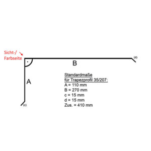 Ortgangblech Trapezblech 35/207